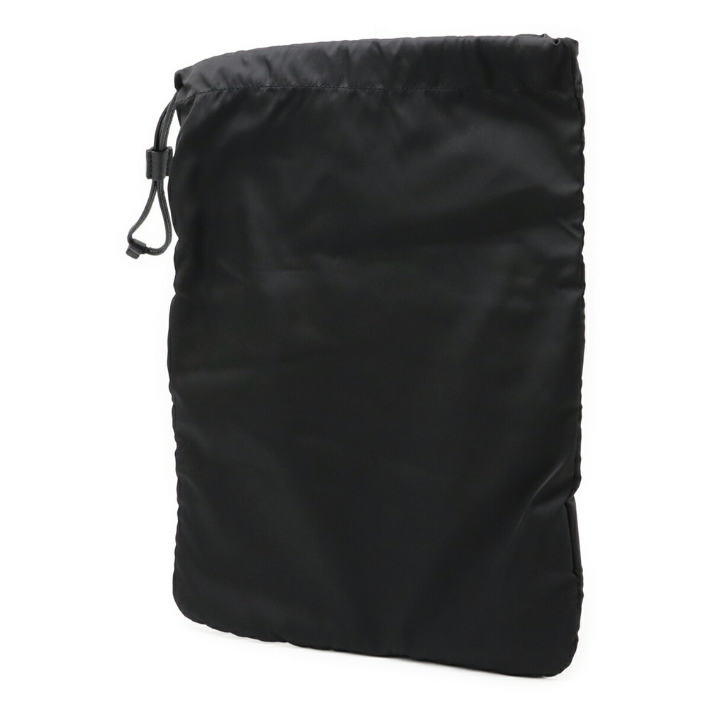 Prada Logo Drawstring Pouch Multi Pouch Case Blac… - image 2